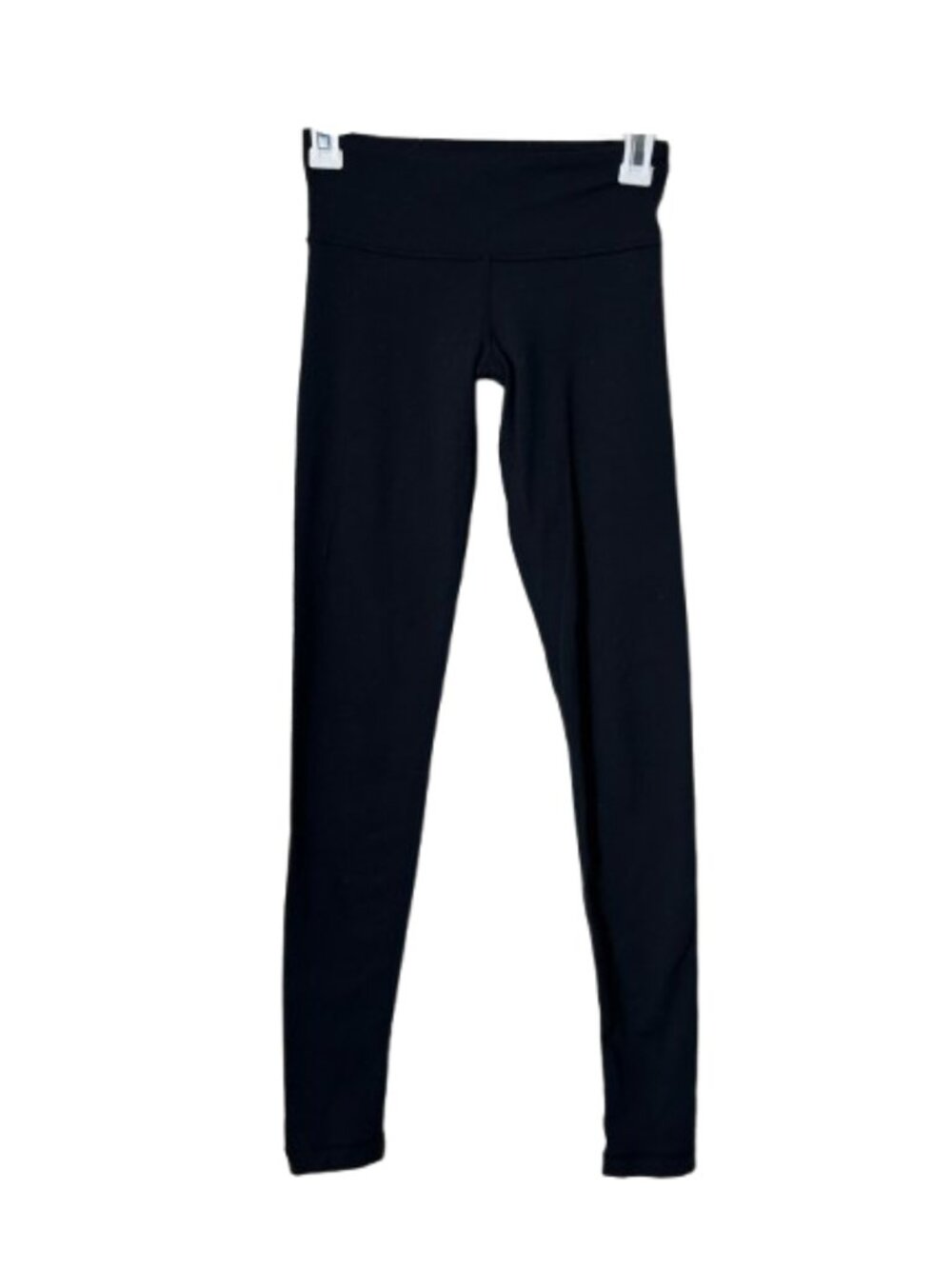 Lululemon black classic low rise full length wunder unders womens 2